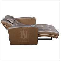 Modern Indian Style Lounger with Cup Holder - Golden Finish