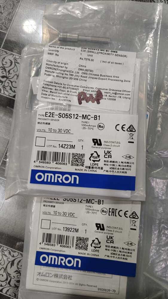 OMRON PROXIMITY SENSOR 10 TO 30VDC, E2E-S05S12-MC-B1