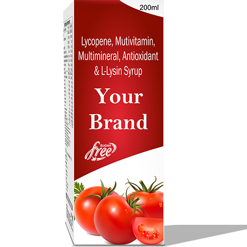 200 ML Lycopene Multivitamin Multimineral Antioxidant And L-Lysin Syrup