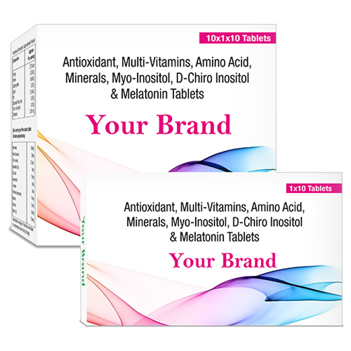 Antioxidant Multivitamin Amino Acid D-Chiro Inositol And Melatonin Tablets - Age Group: For Adults