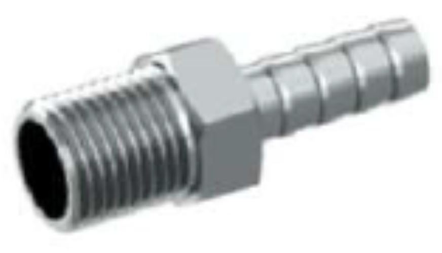 Male Hose Connector - Material: Stainless Steel