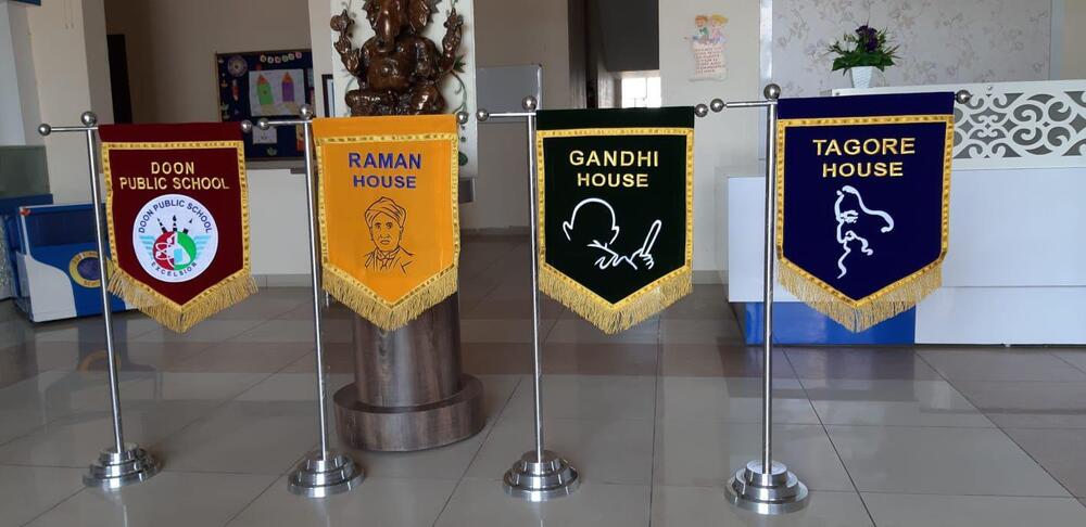 School House Flag - High-quality Polyester | Fully Customizable Size And Color, Elegant Embroidered Design For School Spirit And Events