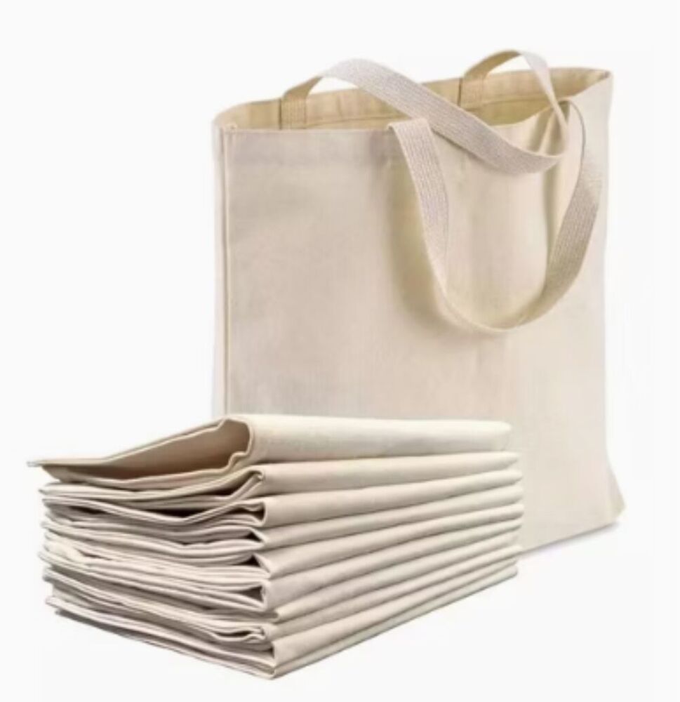 Handled Natural Cotton Shopping Bags