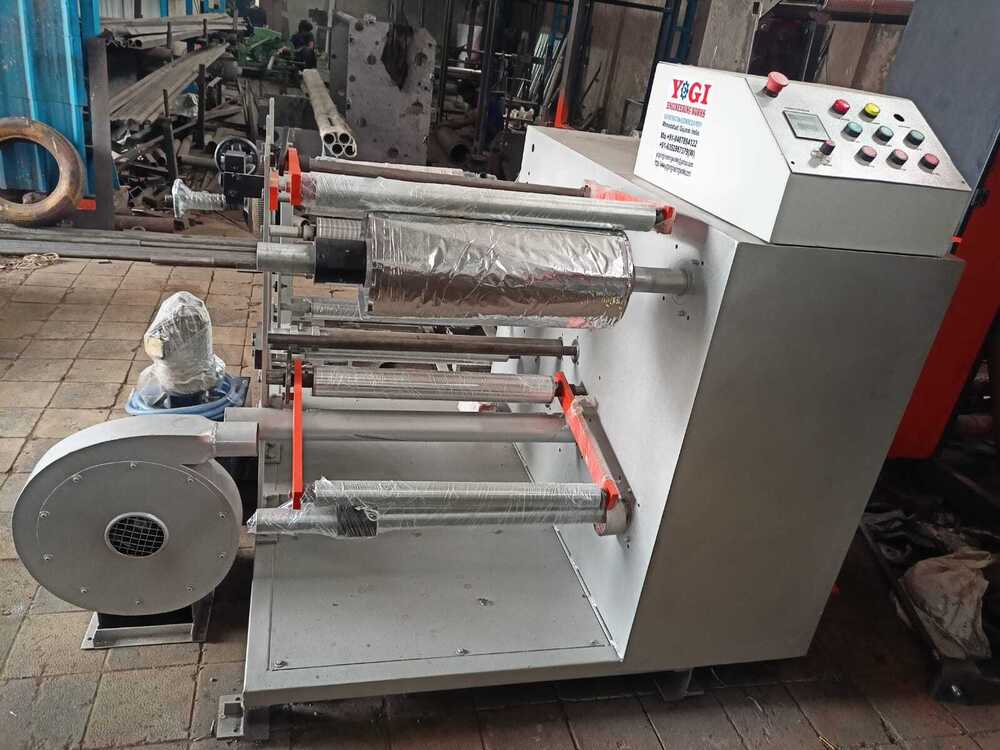 Unwinder Rewinder With Slitting Machine - Phase: Three