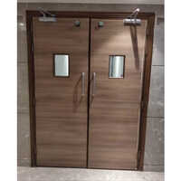 Acoustic Soundproof Wooden Door - Hard Wood, 1000x2000 Mm, Brown Color | Polished Finish, Hinged Design, Office Application