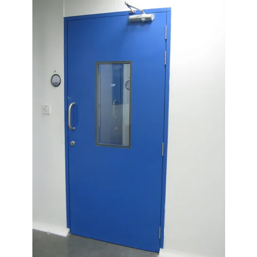 Metal Clean Room Doors - Color: Blue