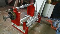 Unwinding Machine With Web Guiding System - Color: Red