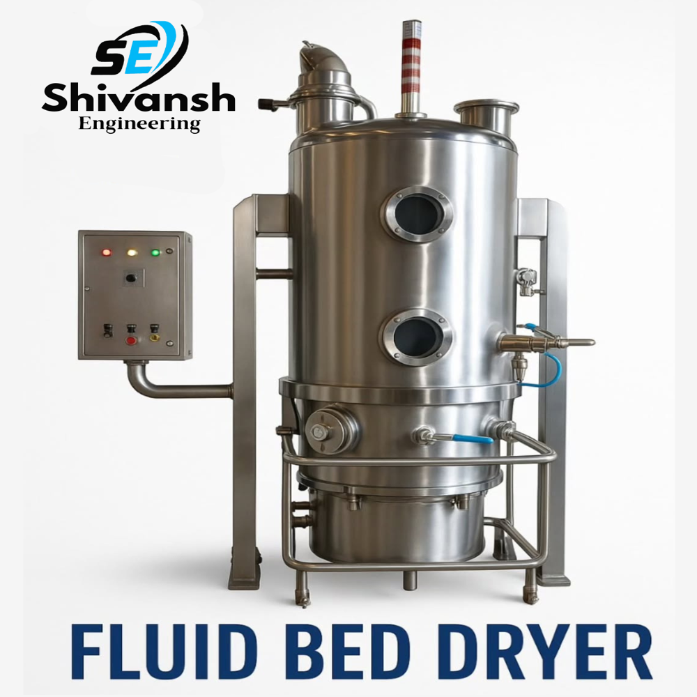 Fluidized Bed Dryer - Capacity: 5-300 Kg Kg