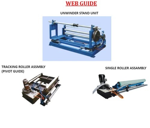 Unwinding Machine With Web Guiding System - Color: Red