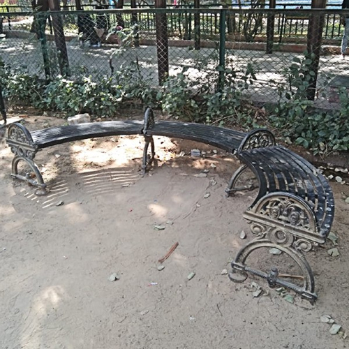 FFB-003 कास्ट आयरन गार्डन बेंच