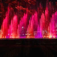 Mf101 Musical Fountain With Multimedia Show - Color: Red