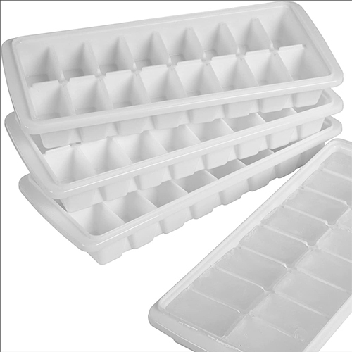 Plastic Ice Cube Tray - Color: White