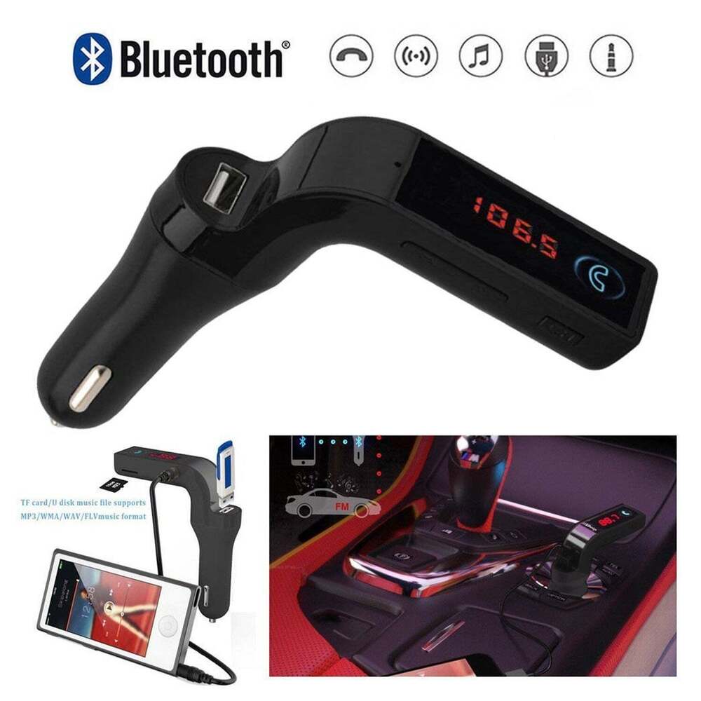Car G7 with Turbo Chargings LCD Bluetooth Charger Fm Kit Mp3