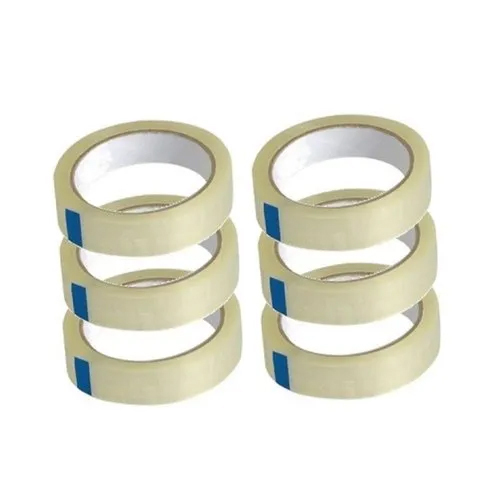 Transparent Self Adhesive Plain Bopp Tape - Length: 80 Meter (M)