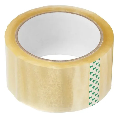BOPP Transparent Packaging Tape - 40 Meters Long, 50 Millimeter Width, 0.10 Millimeter Thickness | Durable Single-Sided Adhesive for Secure Sealing