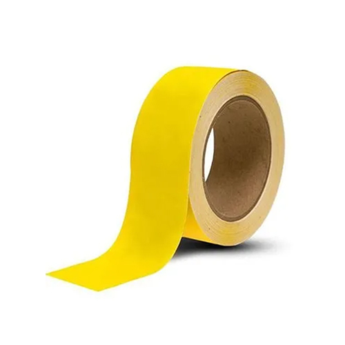Yellow Floor Marking Tape - BOPP Material, 44-45mm Width, 20m Length | Durable, Weather-Resistant, Single-Sided Adhesive for Safety Marking