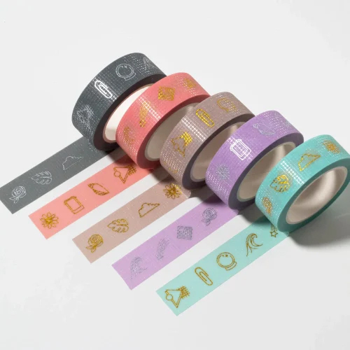 Adhesive Floor Marking Tape - PVC Material 50 Meters Length 2 Millimeters Thickness | Multi-Color Versatile for Aisle Marking and Carton Sealing