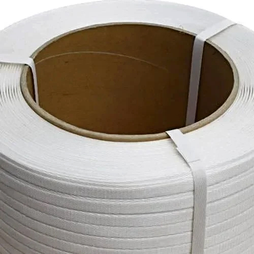 PP Box Strapping Roll - High-Quality PP, 32 mm Size, White Color, Hard Durability, 3-Side Seal Packing, Compact 12 mm Dimensions