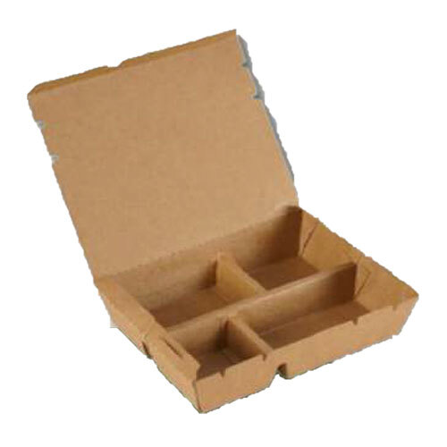 Brown Kraft Meal Box 4CP