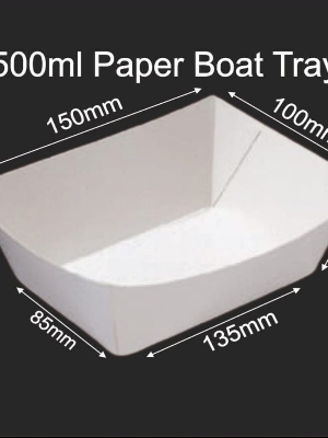 500 ml Paper tray white