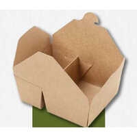 Brown Kraft Meal Box 2cp - Application: Event And Party Supplies