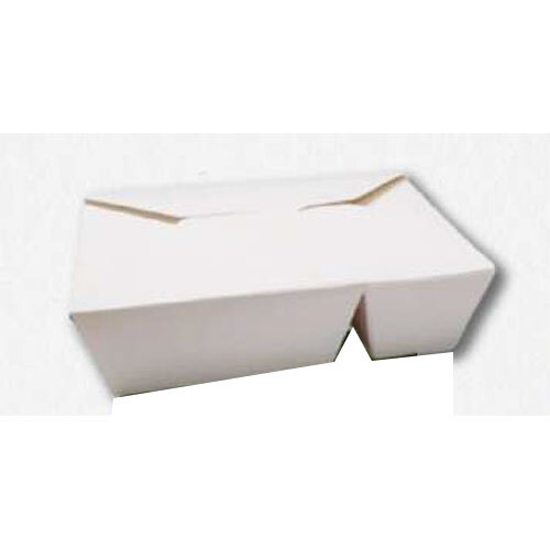 White Kraft Meal Box 2Cp - Application: Event And Party Supplies