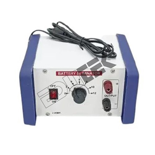 Battery Eliminator 2-6 Vdc/2 Amps - Steel Cabinet With 4mm Socket Terminals, On/off Switch & Indicator Light, Dual Wound Transformer, Full Wave Rectifiers