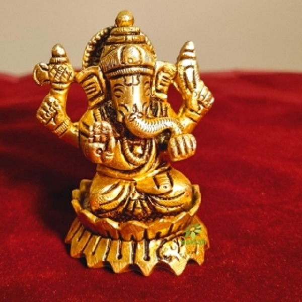 Brass Laxmi Ganesha Murti By Aakrati| A Sacred Symbol for Home, Office & Spiritual Vastu