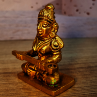 Small Brass Maa Annapurna Idol By Aakrati| Ideal Spiritual Decor for Peace and Abundance