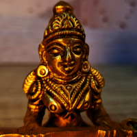 Small Brass Maa Annapurna Idol By Aakrati| Ideal Spiritual Decor for Peace and Abundance