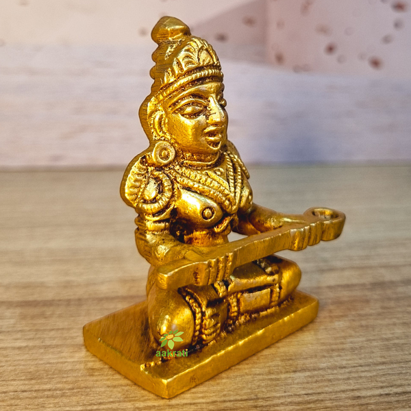Small Brass Maa Annapurna Idol By Aakrati| Ideal Spiritual Decor for Peace and Abundance