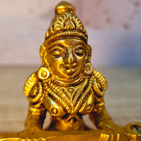 Small Brass Maa Annapurna Idol By Aakrati| Ideal Spiritual Decor for Peace and Abundance
