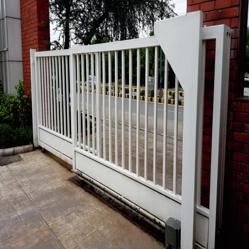 Telescopic Sliding Gate - Color: White