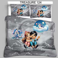 Treasure 124 Double Bedsheet (King Size Available)