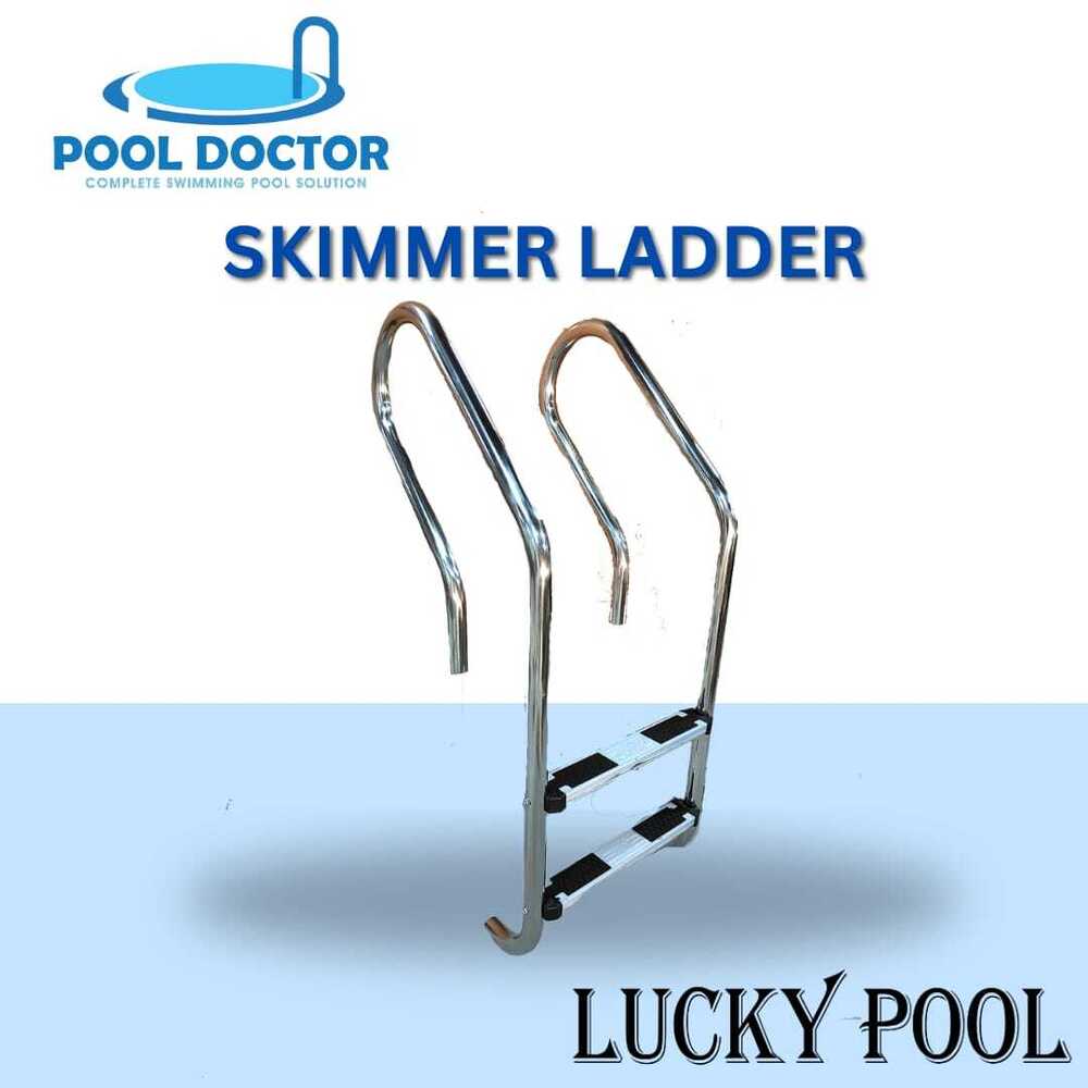 Swimming Pool Skimmer/loop Ladders - Color: Silver