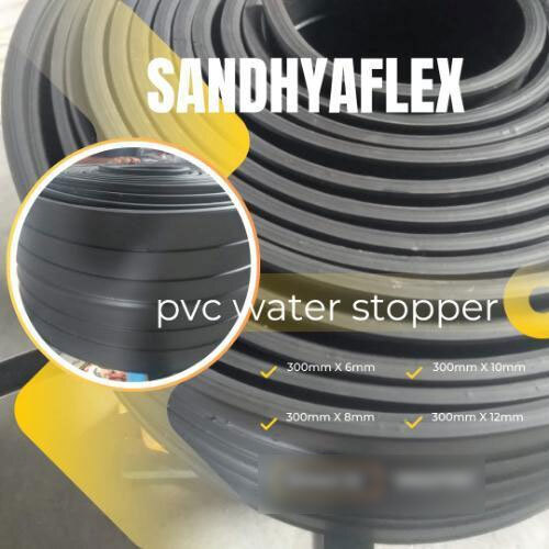 Pvc Water Stopper 300 X6Mm - Color: Black