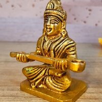 Aakrati Elegant Brass Maa Annapurna Idol | Divine Decor for Vastu, Prosperity, and Well-being