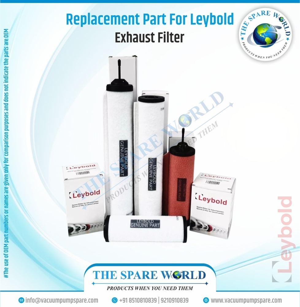 Exhaust Filter For Leybold - Sogevac -Sv16 - 71232023 - Application: Submersible