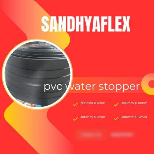 Pvc Water Stopper  300 X8Mm - Color: Black