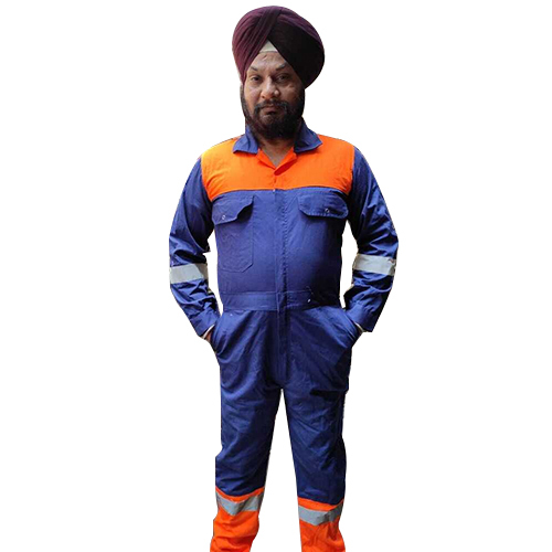 Safety Coverall Suit - Color: Navy Blue