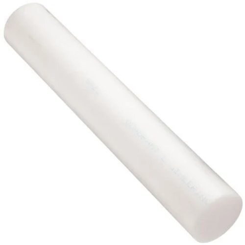 50Mm White Glass Filled Ptfe Rod - Length: 1000 Mm Millimeter (Mm)