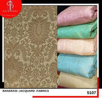 Banarasi Brocade Yarn Dyed Fabrics - Jacquard & Polyester Blend, Different Sizes & Colors Available - Stretchable Plain Textiles For Garment Industry