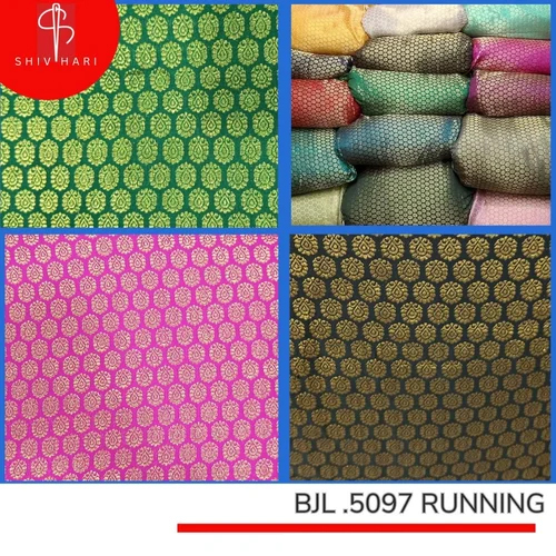 Textile Banarasi Brocade Fabrics - Color: Different Available