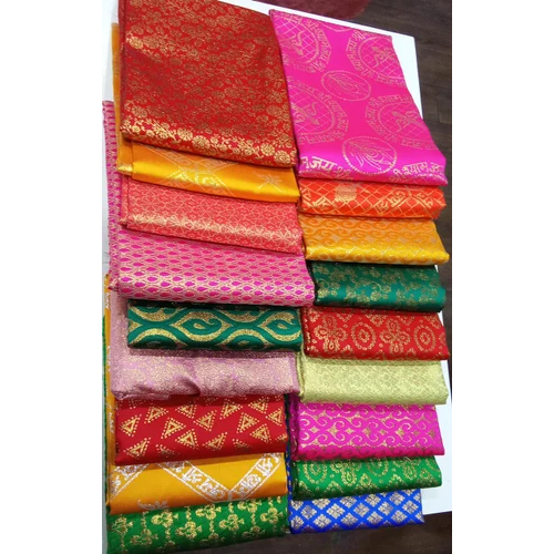 Polyester Religious Brocades Asan - Color: As Per Availability