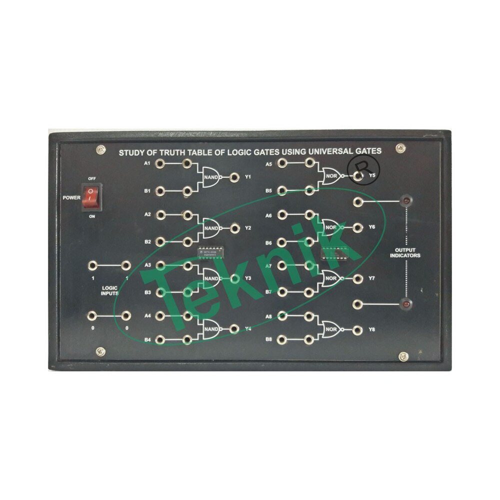 VERIFICATION OF TRUTH TABLES OF LOGIC GATES USING UNIVERSAL GATES