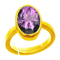Amethyst Panchdhatu Gemstone Ring