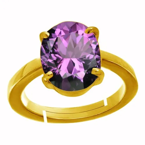 Amethyst Asthadhatu Gemstone Ring