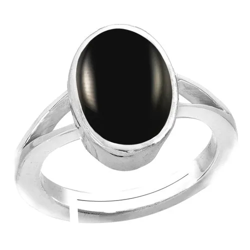 Black Onyx Silver Ring