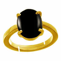 Black Onyx Panchdhatu Rings - Material: Gemstone
