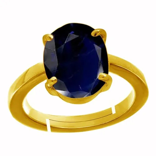 Blue Sapphire Asthdhatu Ring